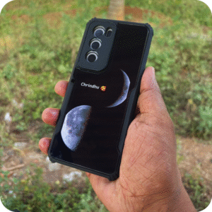 Acrylic Moon Case with 1 Name & 2 Moons