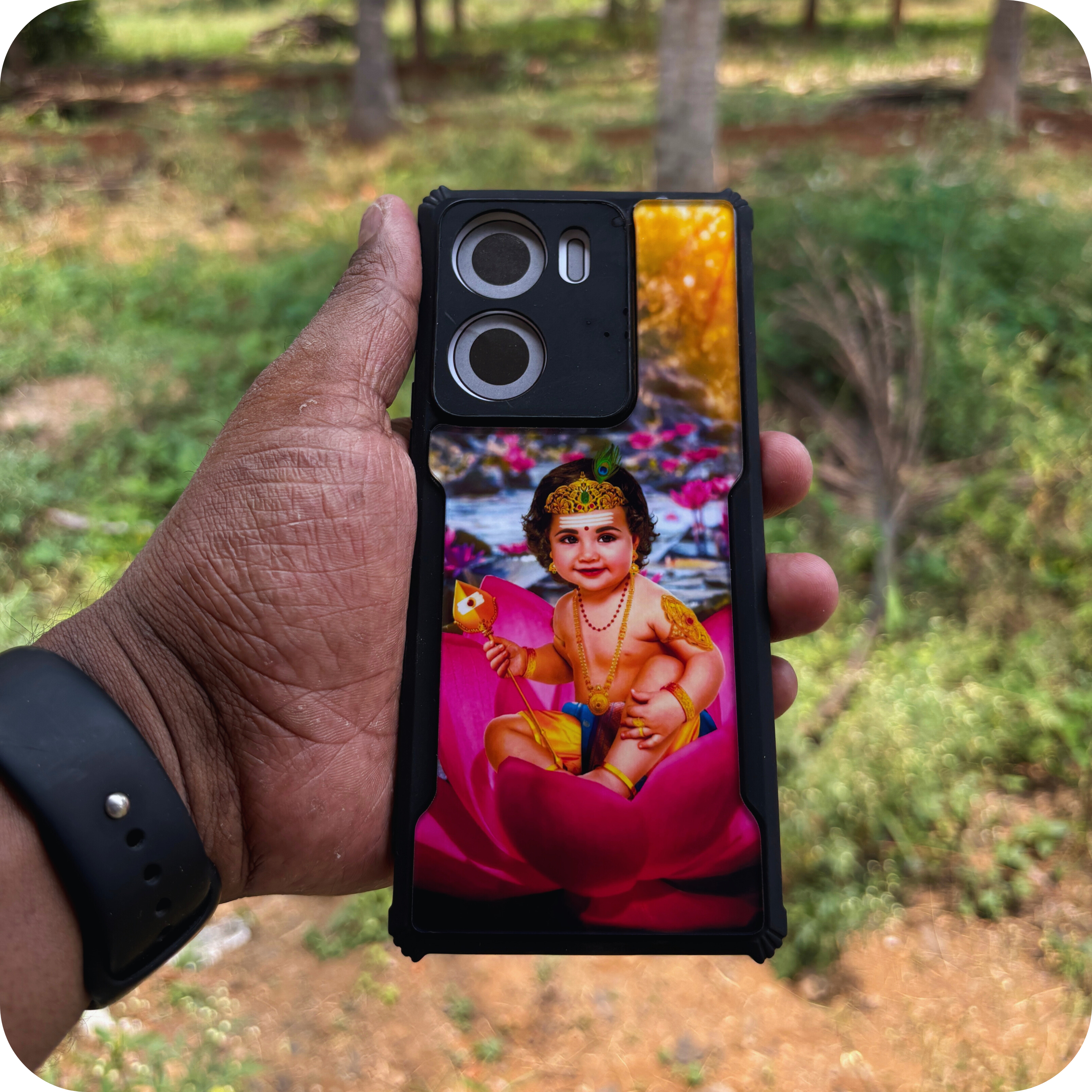 Baby Murugar Acrylic Cases Lotus